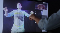 Kinect for Interactive AR Anatomy Learning